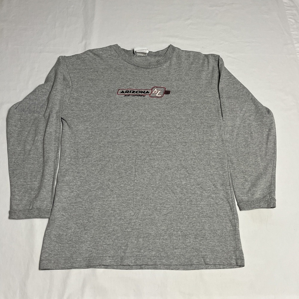 Vintage Arizona Jean Company Shirt Mens XL Long Sleeve Embroidered Spell Out 90s